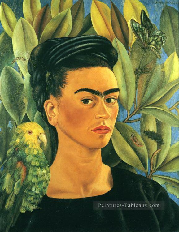 Autoportrait avec le féminisme Bonito Frida Kahlo Peintures à l'huile